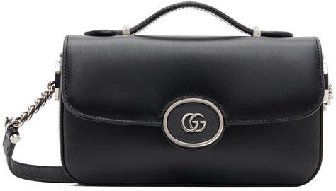 btsccisle gucci con cuotr|Petite GG mini shoulder bag in black leather .